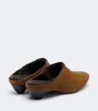 Le Monde Béryl Allegra shearling-lined suede mules