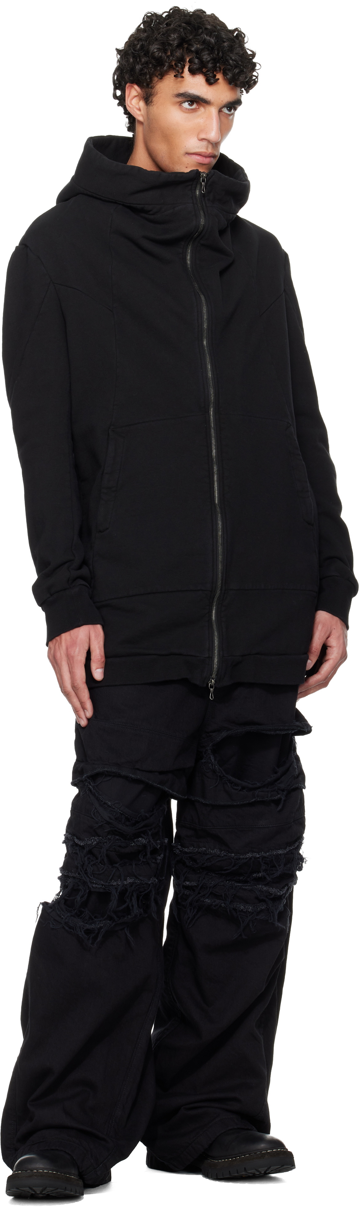 Julius Black Prism Hoodie