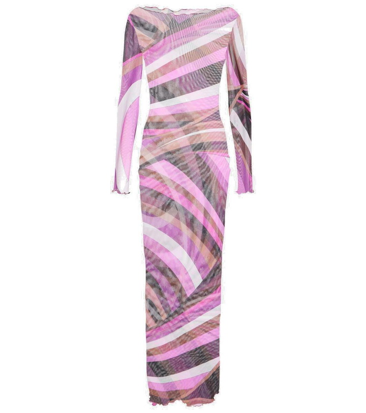 Photo: Pucci Iride sheer tulle maxi dress