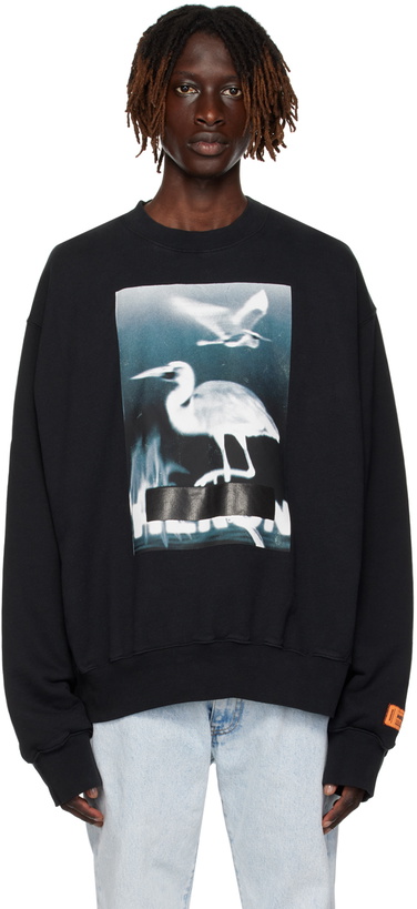 Photo: Heron Preston Black Censored Heron Sweatshirt