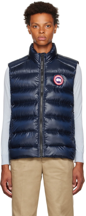 Photo: Canada Goose Navy Crofton Down Vest