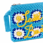 MC2 Saint Barth Parisienne Crochet Pouch Bag With Daisy Embroidery