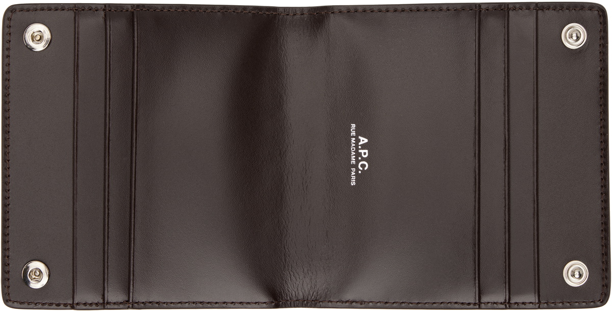 A.P.C. Brown André Bifold Card Holder A.P.C.