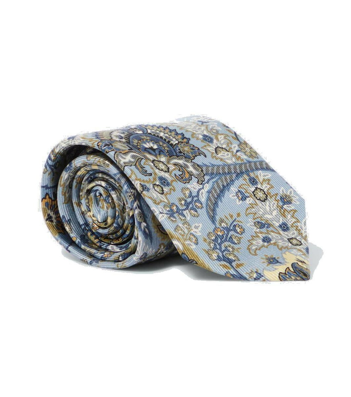 Photo: Etro Floral silk jacquard tie