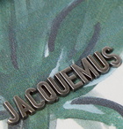 Jacquemus - Le Pitchou Mini Logo-Embellished Printed Leather Pouch with Lanyard - Green