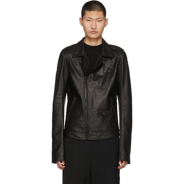 Photo: Rick Owens Black Leather Stooges Jacket 