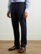 Caruso - Slim-Fit Prince of Wales Checked Wool Suit Trousers - Blue