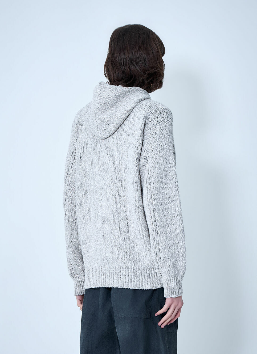 Stone Island Zip-Up Knit Hoodie