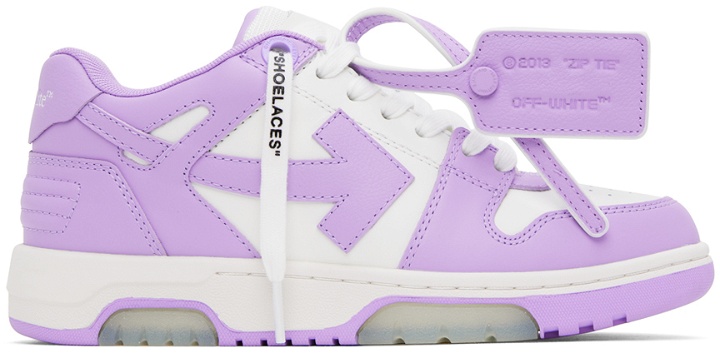 Photo: Off-White Purple & White Out Of Office Sneakers