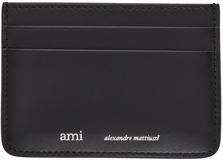 Photo: AMI Paris Black Logo Card Holder