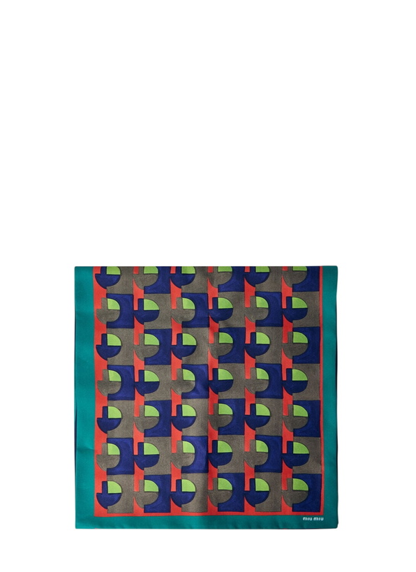 Photo: Miu Miu Printed Silk Scarf