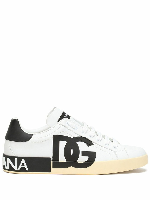 Photo: DOLCE & GABBANA - Portofino Leather Sneakers