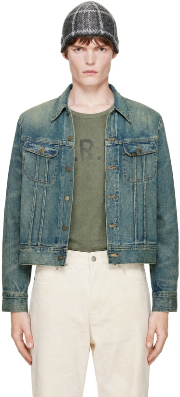 Photo: RRL Blue Indigo Denim Trucker Jacket