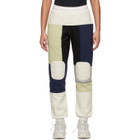 GR-Uniforma White and Navy Patchwork Lounge Pants