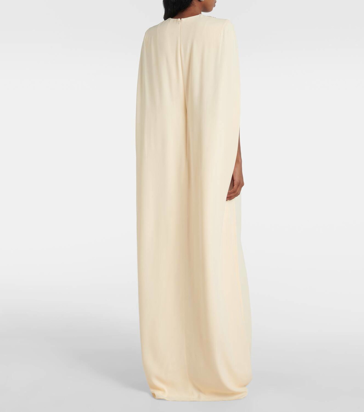 Erdem Embellished caped gown