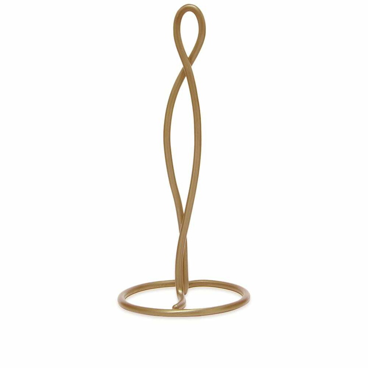 Photo: ferm LIVING Curvature Paper Towel Holder in Brass