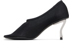 Nicole Saldaña Black Harper Mesh Heels