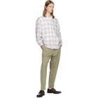 BOSS White & Beige Cotton Poplin Shirt