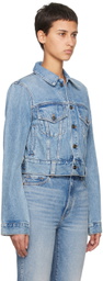 KHAITE Blue 'The Rizzo' Denim Jacket