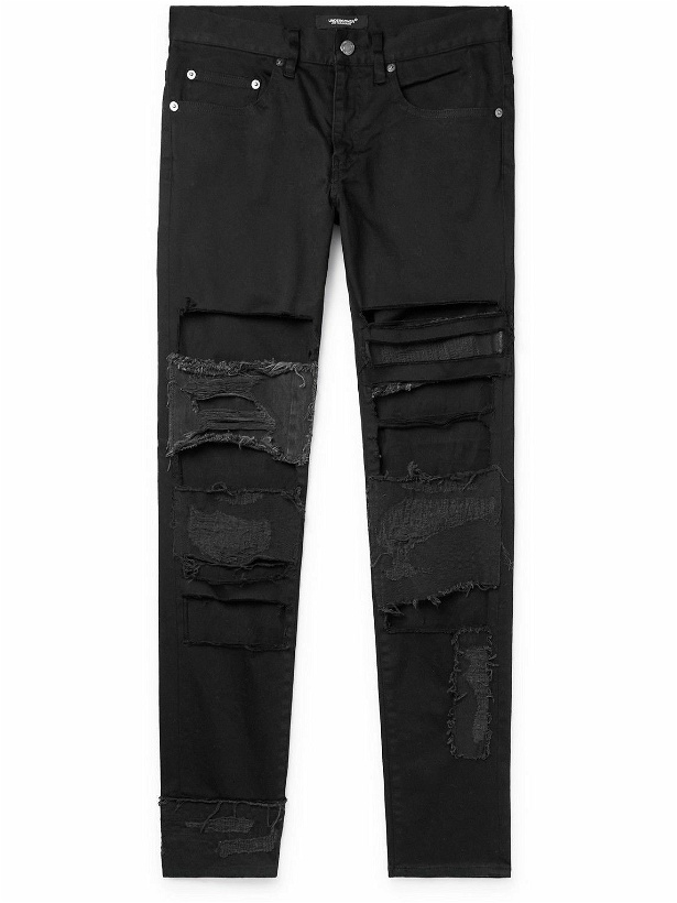 Photo: UNDERCOVER - Scab Skinny-Fit Distressed Jeans - Black