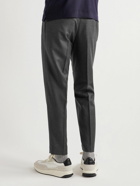 Incotex - Venezia 1951 Tapered Pleated Wool-Flannel Trousers - Gray