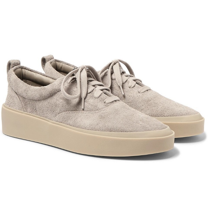 Photo: Fear of God - 101 Brushed-Suede Sneakers - Gray