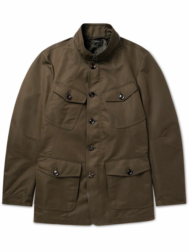 Photo: TOM FORD - Cotton-Blend Tech-Canvas Jacket - Green