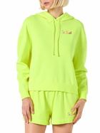 MC2 Saint Barth Fluo Yellow Hoodie With St. Barth Embroidery
