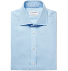 Kingsman - Turnbull & Asser Light-Blue Cutaway-Collar Linen Shirt - Light blue
