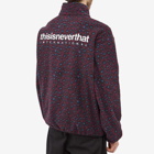 thisisneverthat Men's INTL. Fleece Jacket in Leopard Burgundy