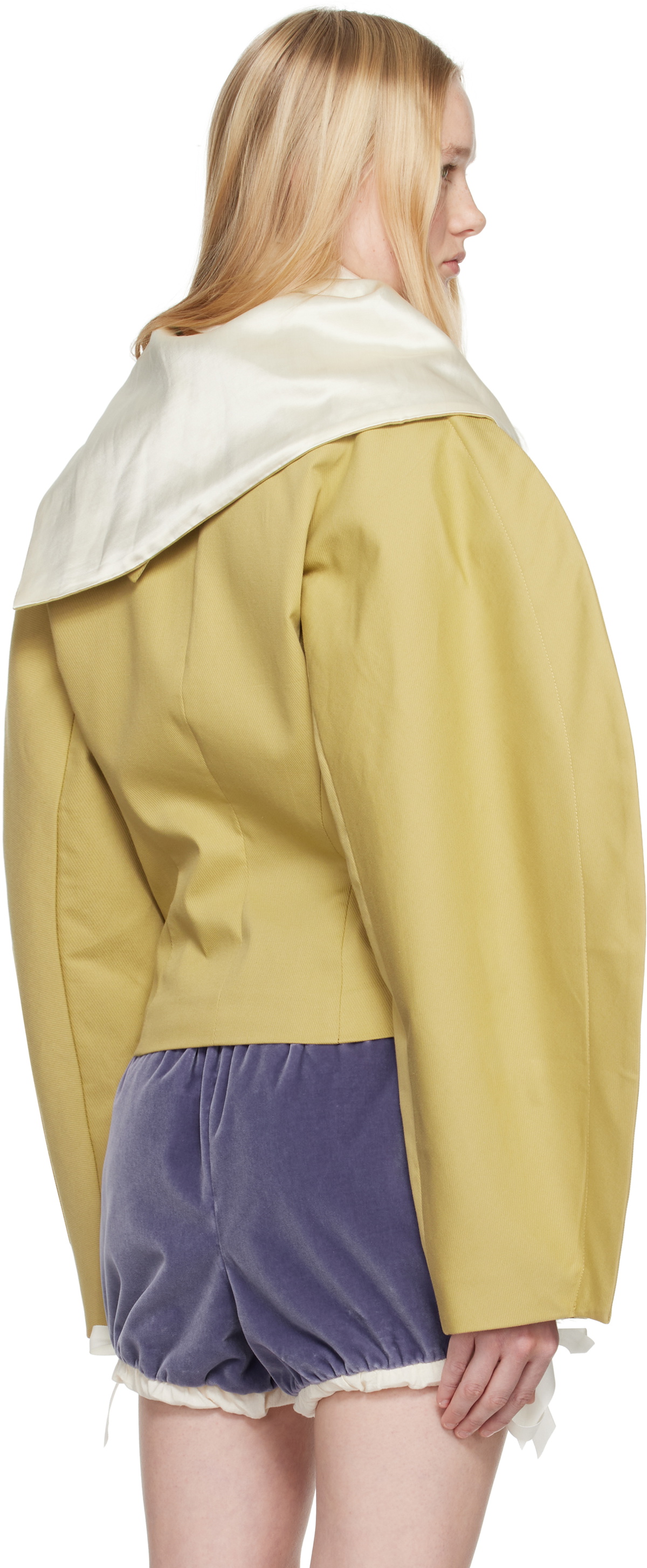 【関税込み】FIDAN NOVRUZOVA カーキ Freya ジャケット Khaki Freya Jacket by FIDAN NOVRUZOVA on Sale