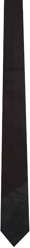 Photo: Givenchy Black Embossed Logo Neck Tie