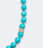 Suzanne Kalan 18kt gold necklace with amazonites and diamonds