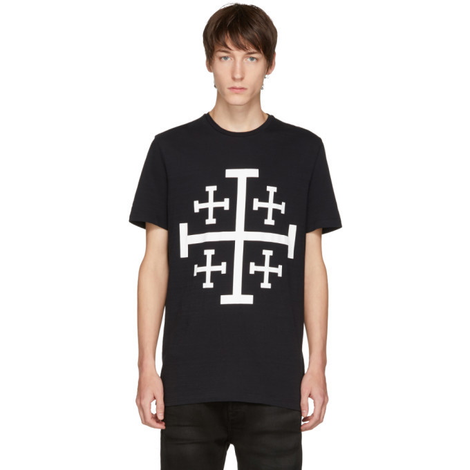 Photo: Neil Barrett Black Jerusalem Cross T-Shirt