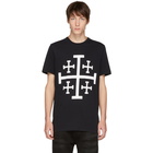 Neil Barrett Black Jerusalem Cross T-Shirt