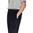 Needles Purple Velour Uneven Dye Lounge Pants