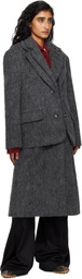 Andersson Bell Gray Layered Blazer Coat