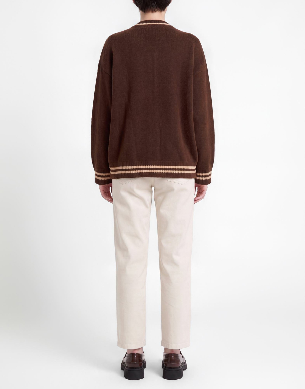 Laneus Womens Cardigan in Brown