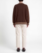 Laneus Womens Cardigan in Brown