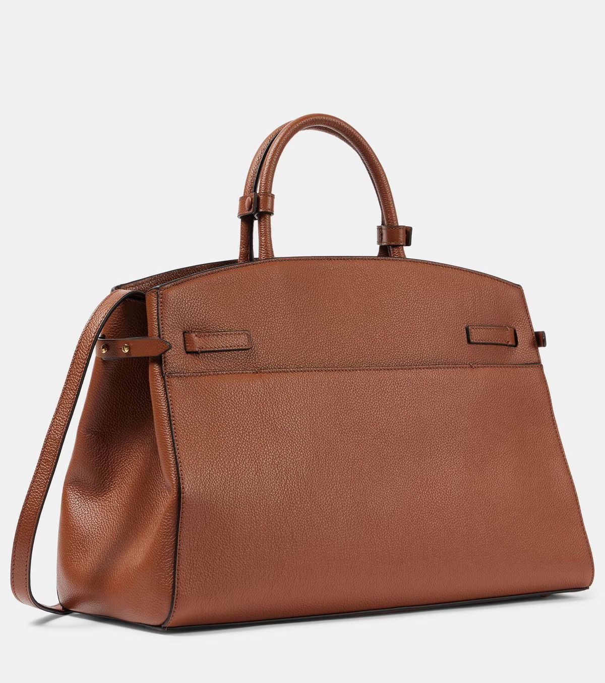 ★DeMellier★The Hudson Small Leather Tote The Hudson | Black Small Grain | DeMellier