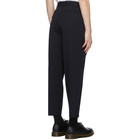 Comme des Garcons Homme Deux Navy Oxford Yarn Trousers