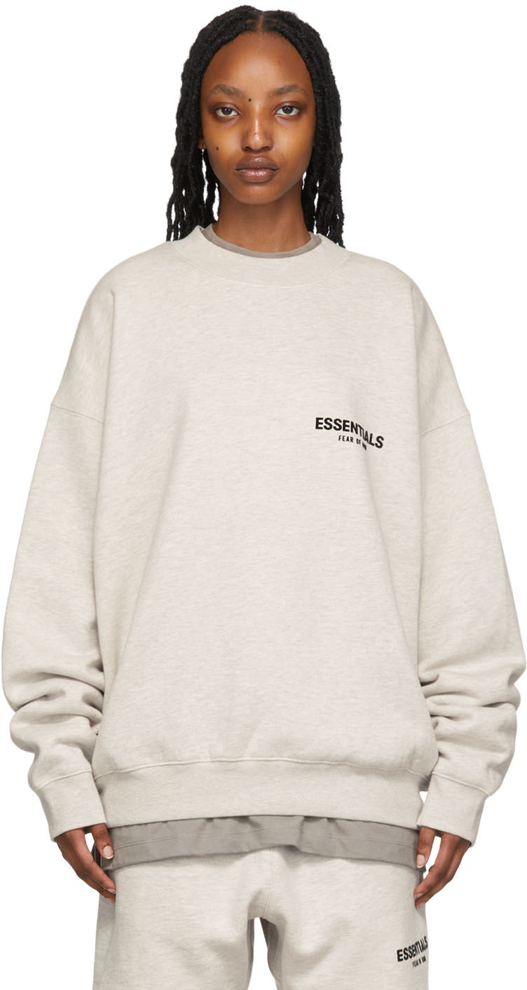 Essentials Off-White Crewneck Sweatshirt Essentials