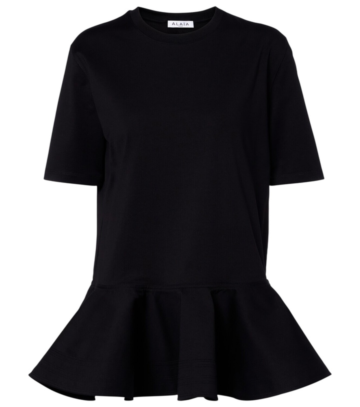 Photo: Alaïa Peplum cotton jersey T-shirt