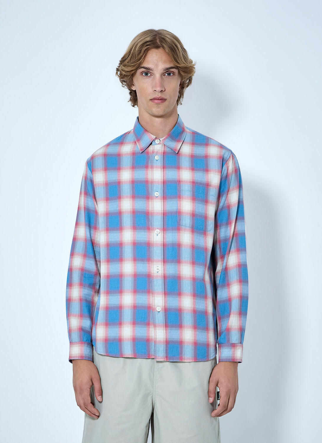 Stüssy Beach Ombre Plaid Shirt