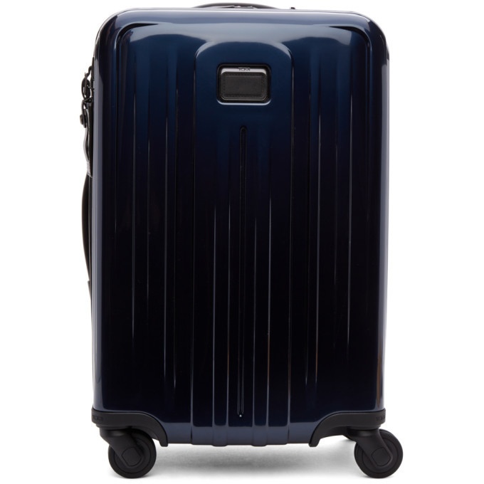 Photo: Tumi Navy International Expandable 4 Wheeled Carry-On Suitcase