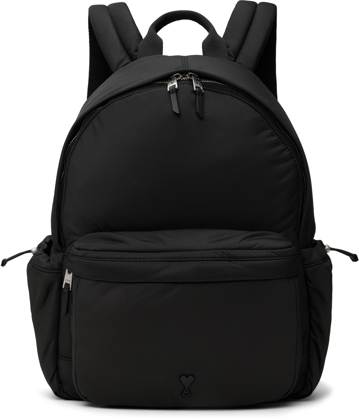 AMI Paris ブラック Ami de Coeur ナイロンタフタ バックパック AMI Paris Black Ami de Cœur Backpack AMI