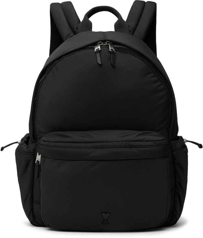 Photo: AMI Paris Black Ami De Coeur Backpack