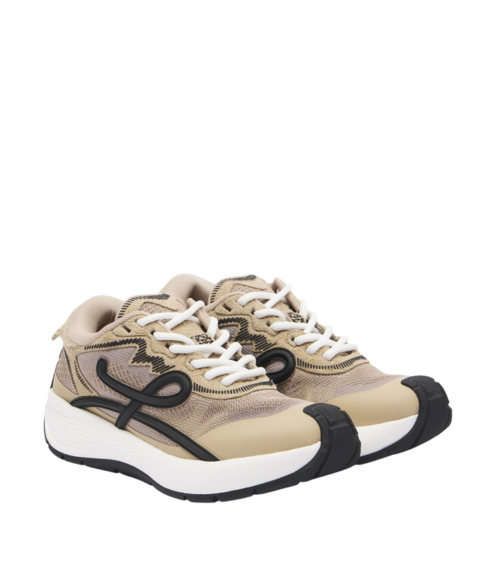 Photo: Loewe Pogo mesh-trimmed sneakers