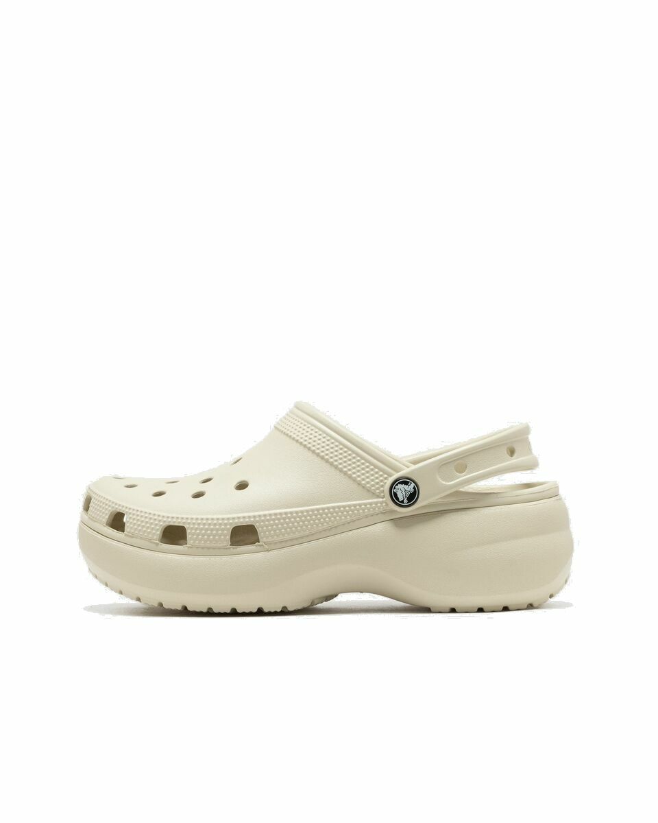 Photo: Crocs Classic Platform Clog Beige - Womens - Sandals & Slides