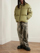 Moncler Genius - Roc Nation by Jay-Z Centaurus Croc-Effect Quilted Shell Down Jacket - Green